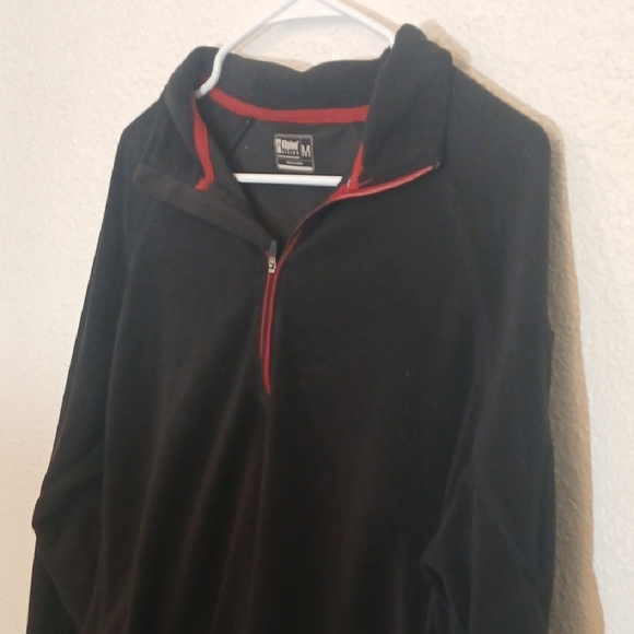 Make Offer Alpine Design Black Zip Up Sweater with Stand-Up Collar - Picture 3 of 3
